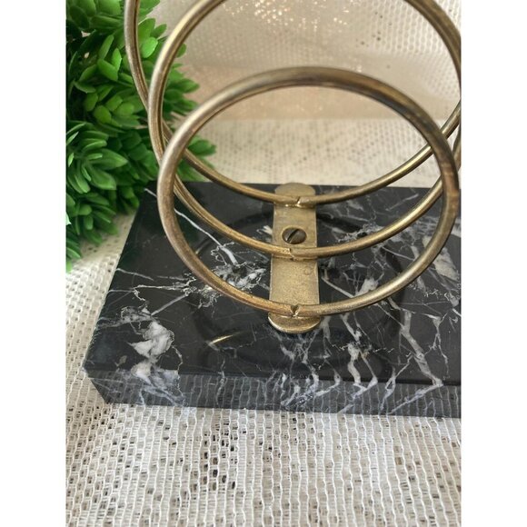 Heavy Marble Letter and Pen Holder/Vintage Black and White - Picture 2 of 10